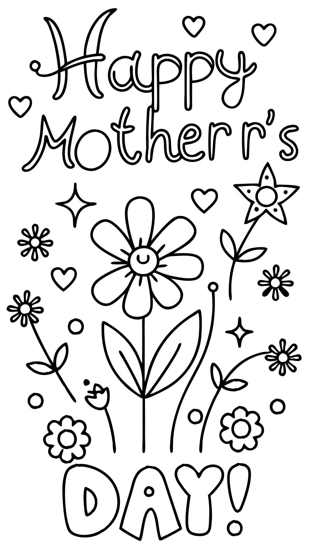 free coloring pages for mother’s day